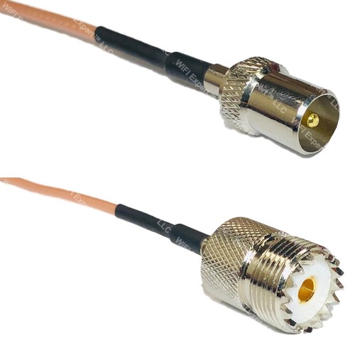 Rg316 dvb pal male so239 - to,