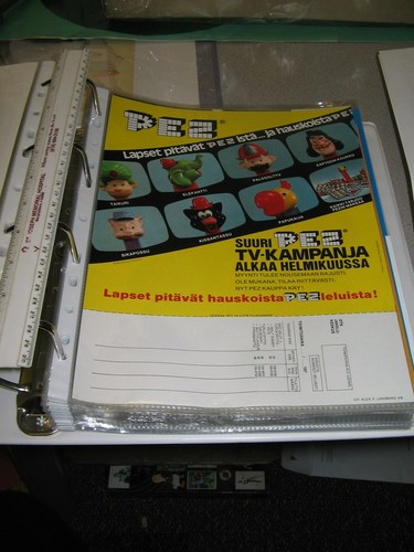 Pez sheet 1975 film - ad,