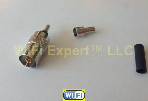 Iec dvb pal female crimp - dvb-t, tv